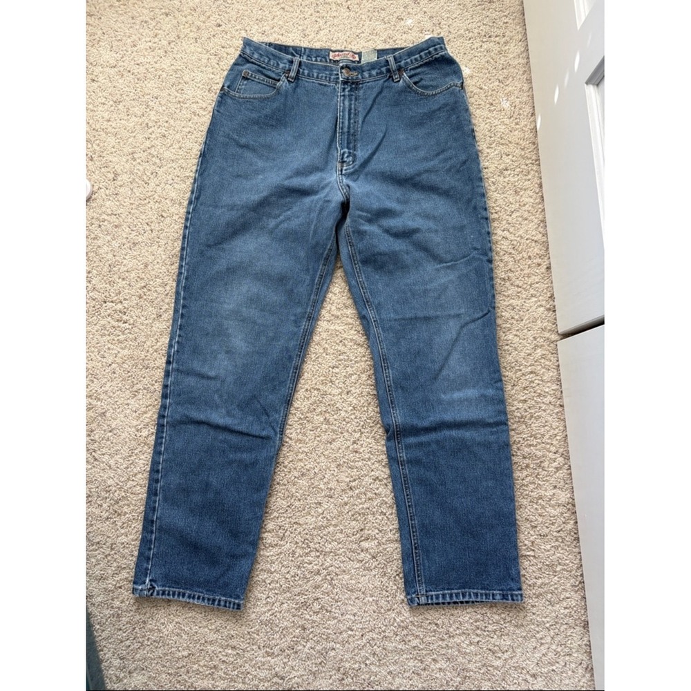 St. John's Bay Relaxed Fit Jeans 16 Blue Vintage High Rise Denim Medium Wash - Picture 4 of 6